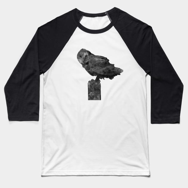 Owl Baseball T-Shirt by NatKlekot